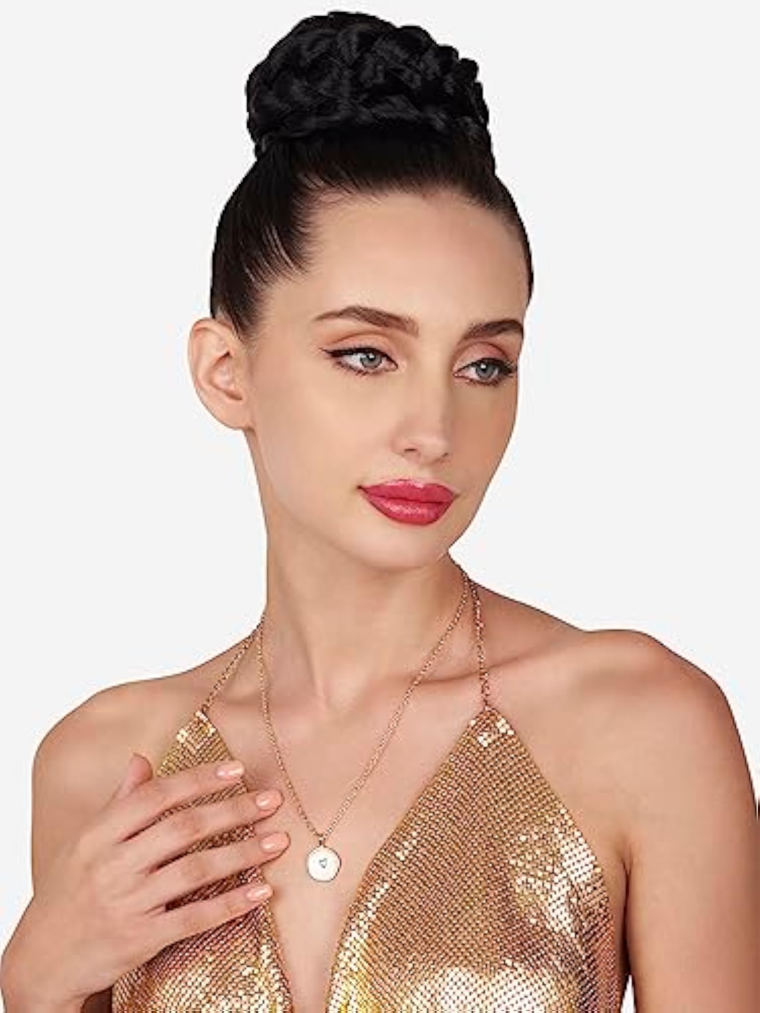 Enamel Tiny Heart Pendant & Chain for Women